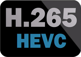 Logo kompresji H.265.