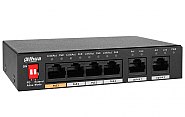 Switch PoE 4-port + 2 RJ45 (DH-PFS3006-4ET-60-V2)
