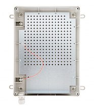 Obudowa zewnętrzna, IP56, 300x220x120mm, dławnice 1xM16 1xM20, miejsce na akumulator 18Ah, systemowe otworowanie w rastrze 10,8mm, tworzywo UV, RAL 7035 (szary), typu ABOX-XL1