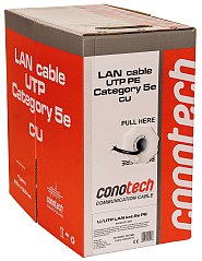 Kabel LAN U/UTP kat.5e Conotech UV