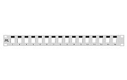 PPK16O-1U-W Patch panel 16-portowy Keystone