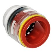 Zaślepka do mikrorurek z klipsami blokującymi 14mm