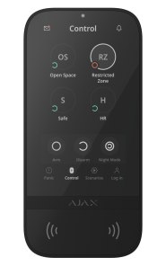 Superior KeyPad TouchScreen G3 Jeweller - bezprzewodowa klawiatura z ekranem dotykowym Czarna