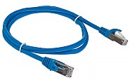 Patchcord FTP kat.5E - 1m niebieski