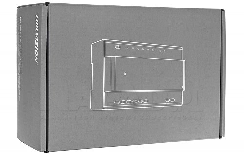 DS-KAD706 - model centralnego dystrybutora dedykowanego do 2-żyłowych systemów wideodomofonów Hikvision