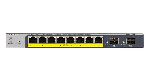 GS110TP-300EUS - Switch gigabitowy PoE 8-port + 2 SFP