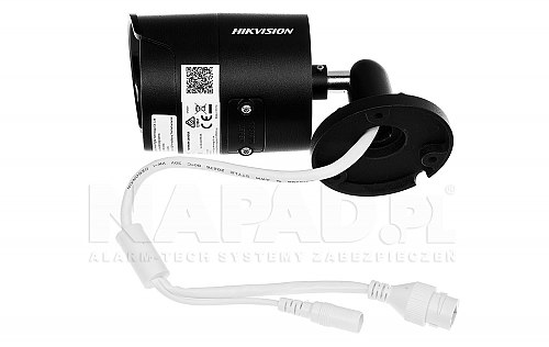 Czarna kamera Hikvision EasyIP 2.0+ z AcuSense DS 2CD2043G2 IU