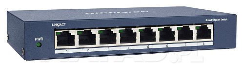Switch gigabitowy, 8-portowy DS-3E1508-EI