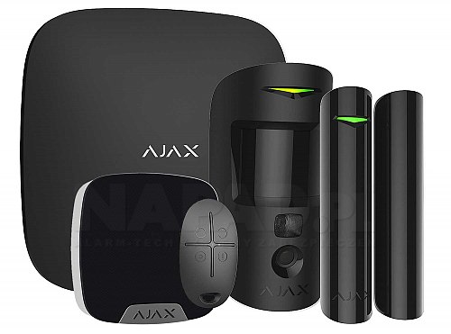 Promocyjny zestaw alarmu radiowego AJAX Hub 2 black