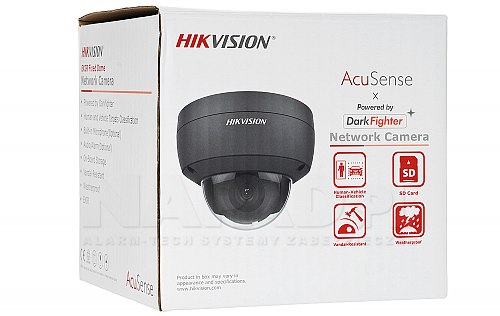 Czarna kamera HIKVISION AcuSense EasyIP 4.0 Powered by DarkFighter DS-2CD2146G2-ISU(2.8mm)(C)