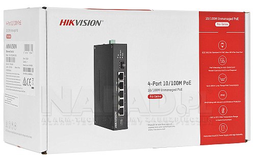 4-Port 100M Unmanaged Hi-PoE Switch DS-3T0306HP-E/HS 