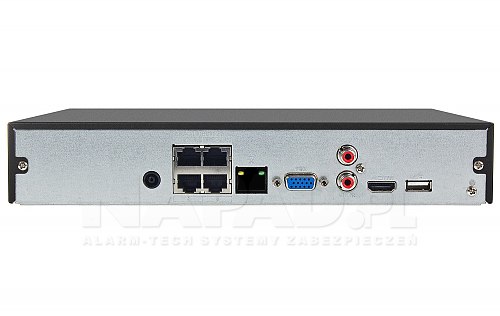 Rejestrator sieciowy 1xHDD 12MP 4xPoE Dahua Lite DH-NVR2104HS-P-S3