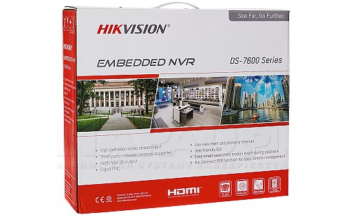 Rejestrator 8-kanałowy, 2HDD Hikvision DS-7608NXI-K2