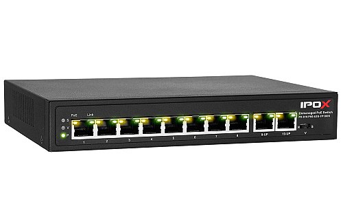 PX-S10-P8G-U2G-TP130HI - switch gigabitowy PoE 8-port + 2 RJ45