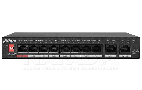 Przełącznik sieciowy Dahua DH-PFS3010-8GT-96-V2