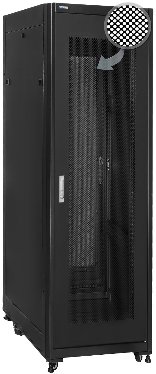 SQ6142DPII - szafa Rack 19'' szybkiego montażu - 600x1000x42U