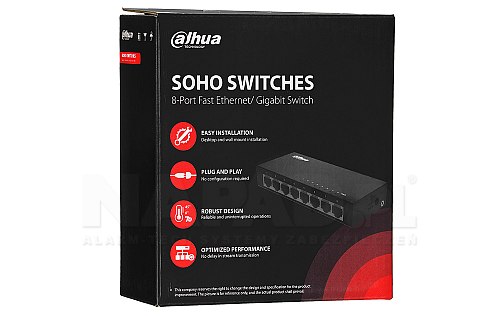 Opakowanie switcha PFS3008-8GT