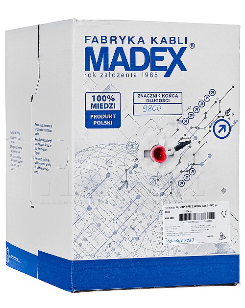 Kabel sieciowy UUTP Madex kategorii 6 Madeks