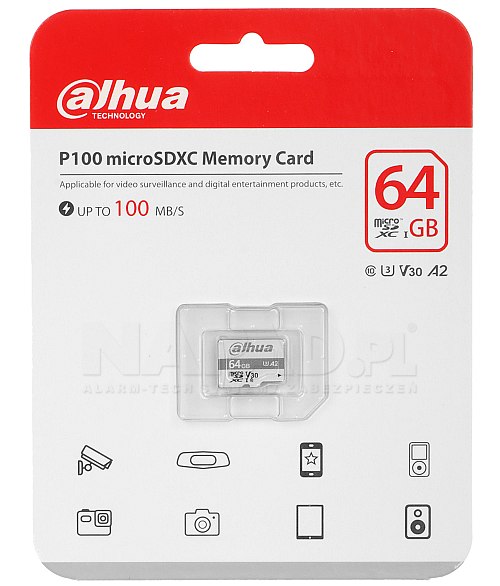 Karta pamięci microSDXC Dahua 64GB TF-P100/64G