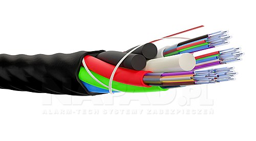 Kabel światłowodowy, magistralny, w wielotubie, Micro Z-XOTKtmd 12J - 144J PE