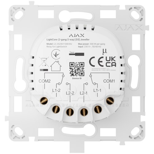 LightCore (2-gang/2-way) - przekaźnik 2 przyciskowy / 2 kierunkowy