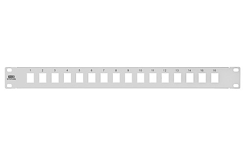 16-portowy Patch panel PPK16B 1U W