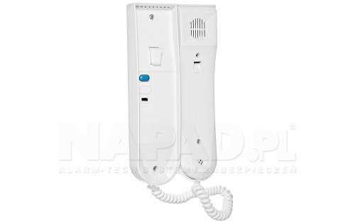 Unifon analogowy Laskomex LM4S-5 BI przeznaczony został do instalacji wewnątrz budynku w systemach: „3+n”, „4+n”, „5+n”
