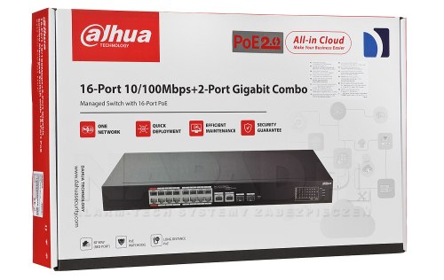 Opakowanie switcha PoE DH CS4218-16ET-135