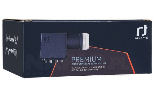 Konwerter konwertera satelitarnego Premium Quad Universal