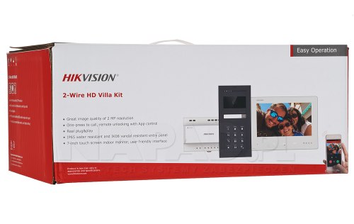 DS-KIS704EY-ACW2/Aluminium - zestaw wideodomofonowy 2-Wire HD