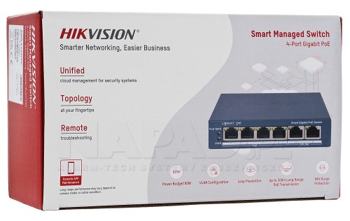 Switch DS-3E1506P-EI Switch PoE Hikvision Smart Managed Series
