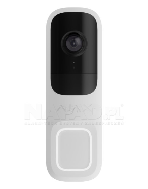 DoorBell Biały - wideo dzwonek ze sztuczną inteligencją i sensorem PIR