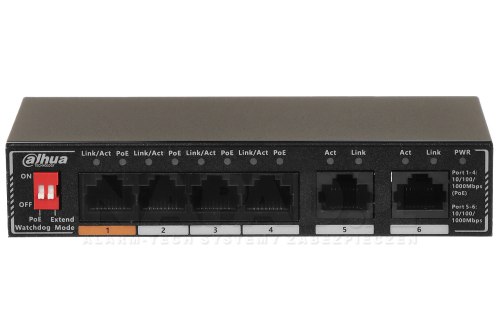 DH SG1006P - Gigabitowy switch PoE DAHUA IT Desktop Economical All-gigabit Series - rekomendowany przez Dahua do pracy w branży IT (niezarządzalny)