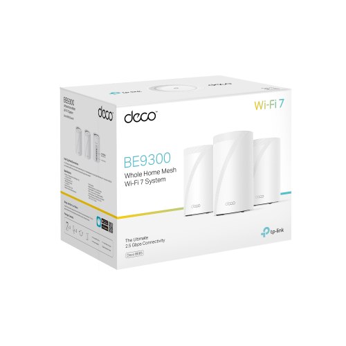 Deco BE65 - router bezprzewodowy Mesh pudełko 3-pak