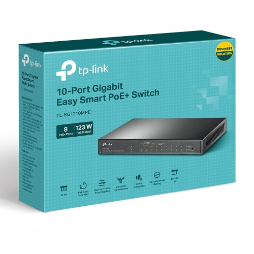 Switch Easy Smart PoE+ TL-SG1210MPE
