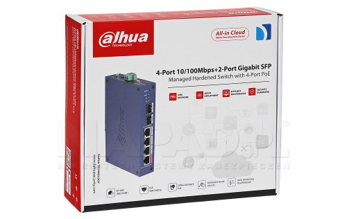 Opakowanie switcha Dahua CHS4206 4ET 90