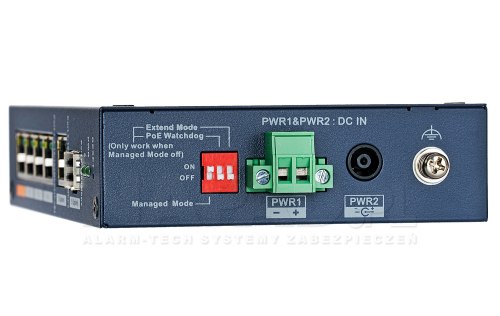 CHS4106-4ET-60 - przełącznik industrialny 4 porty PoE + 1 RJ45 + 1 slot SFP