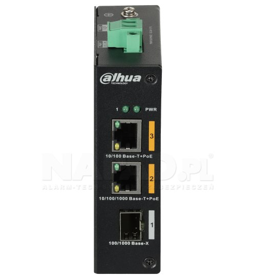 PFS3103-1GT1ET-60 v2 - switch przemysłowy PoE 2-port + 1 SFP
