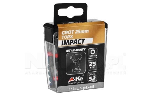 Bit 25mm Torx Impact Pudełko