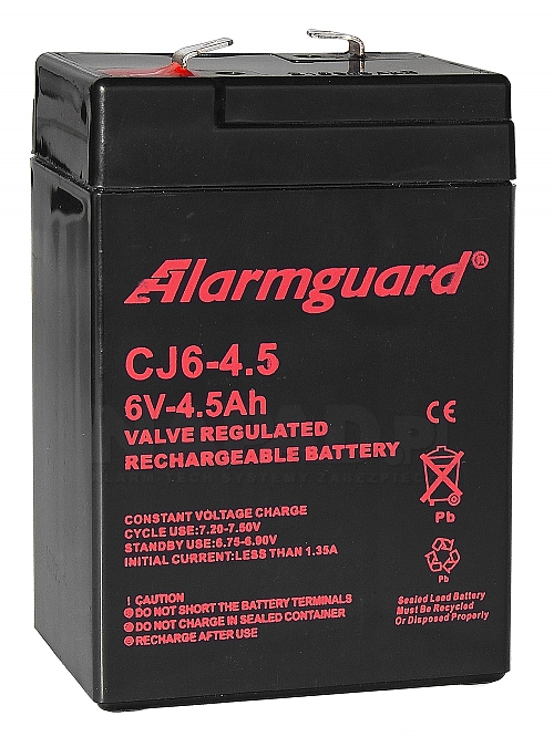 Akumulator 4.5Ah/6V CJ6-4.5 T1