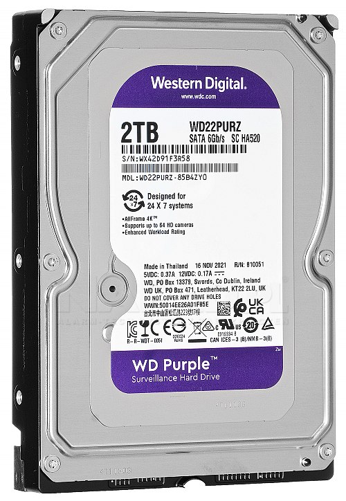 Dysk 2TB SATA III Western Digital Purple