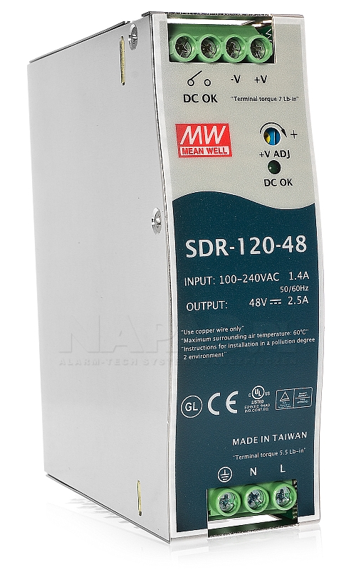 SDR-120-48 - zasilacz impulsowy
