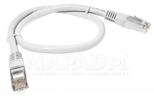Patchcord FTP kat.6 Cobras 0.5m biały