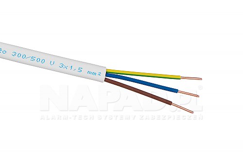 Kabel płaski YDYp żyła ochronna Elpar 3x 1.5mm