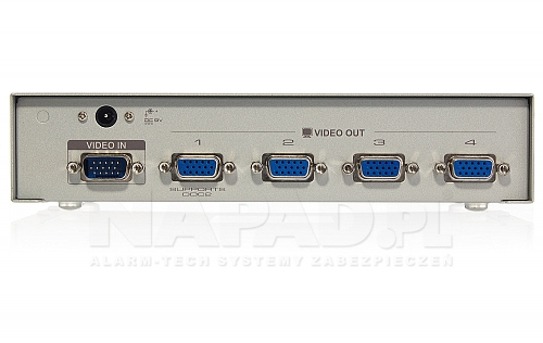 Rozdzielacz sygnału wideo VGA na 4 porty VS 94A