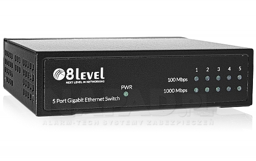 Switch gigabitowy, 5-portowy GES-5D 8level