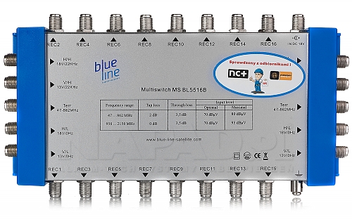MS BL5516B - multiswitch 5/5/16