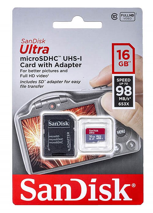 Karta pamięci microSD SanDisk 16GB