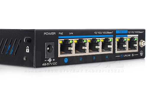 Switch gigabitowy PoE 4-port + 2 RJ45 (PX-SW4G-TPD60-U1G)