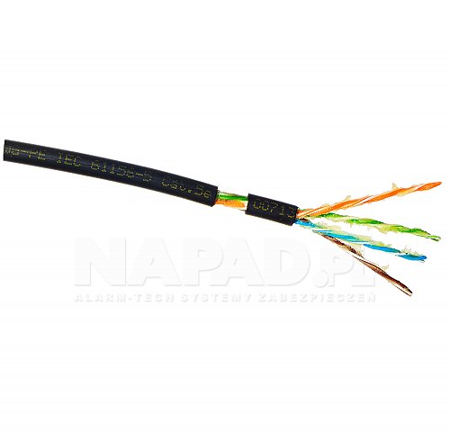 Zewnętrzny kabel LAN U/UTP kat.5e Madex UV ŻEL